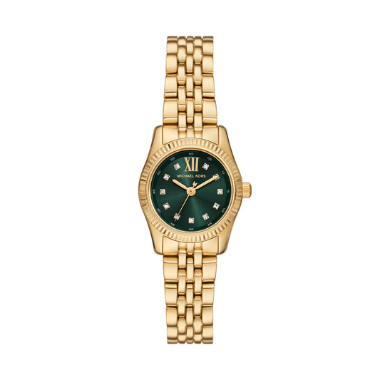 MICHAEL KORS LEXINGTON CHRONOGRAPH WATCH MK8446 - GOLD/GREEN