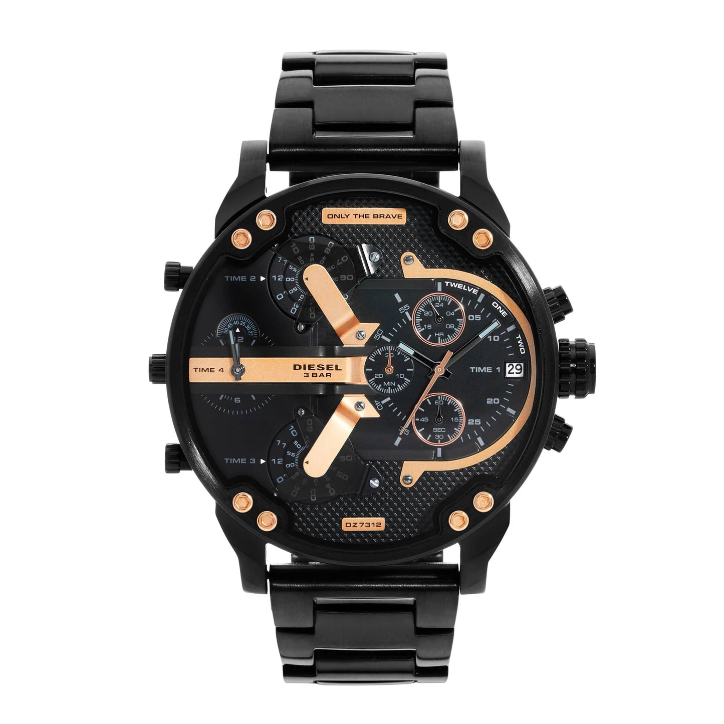 DIESEL Black / Bronze Mr. Daddy 2.0 Men's Chronograph Watch