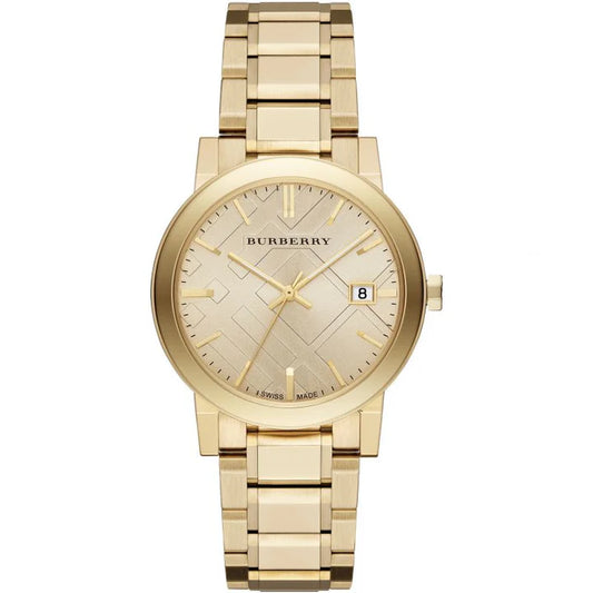 BURBERRY BURBERRY THE CITY, CHAMPAGNE DIAL UNISEX WATCH – BU9033