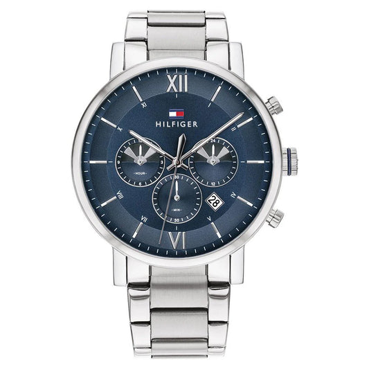 TOMMY HILFIGER SILVER STEEL MENS MULTI-FUNCTION WATCH - 1710409