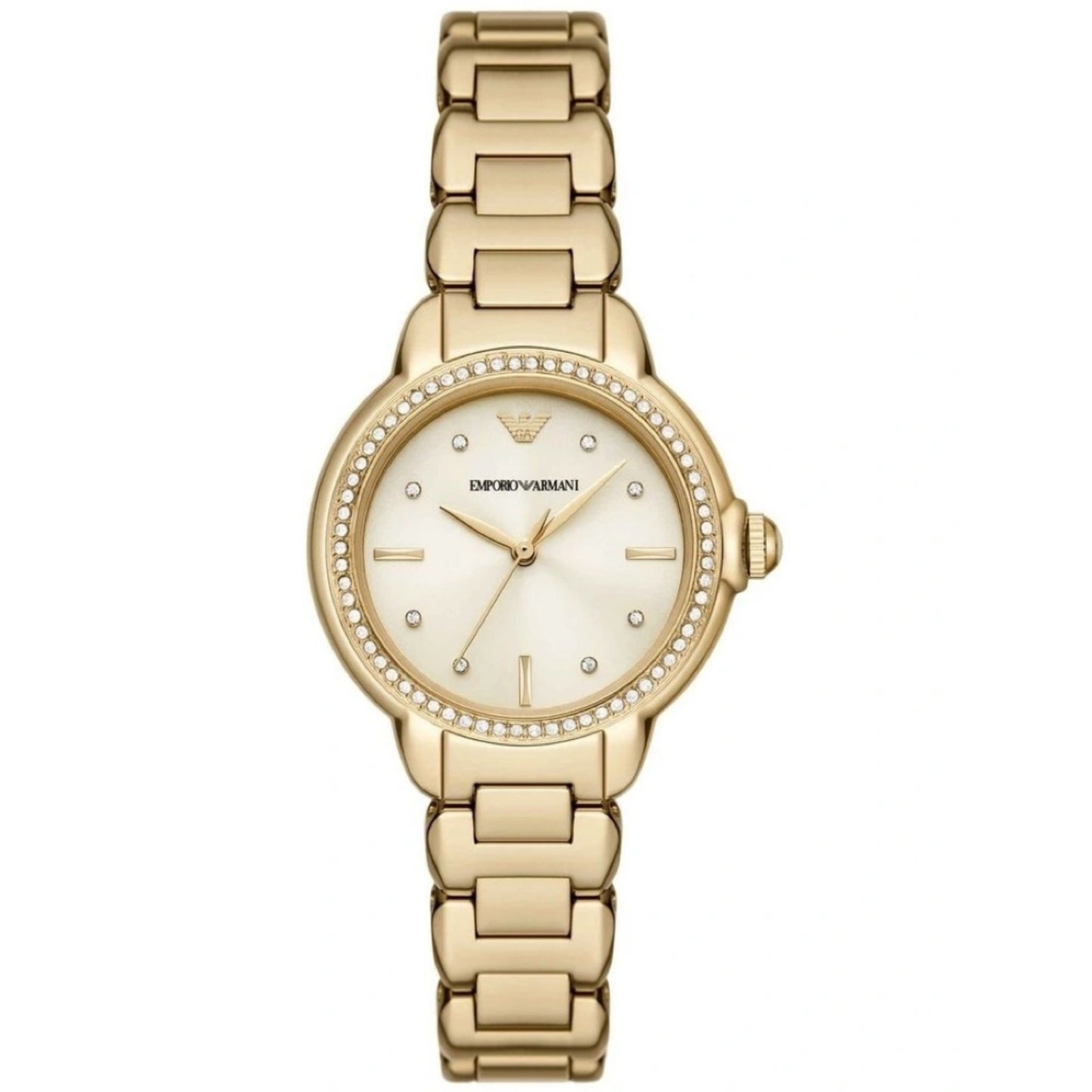 EMPORIO ARMANI LADIES YELLOW GOLD S/STEEL
