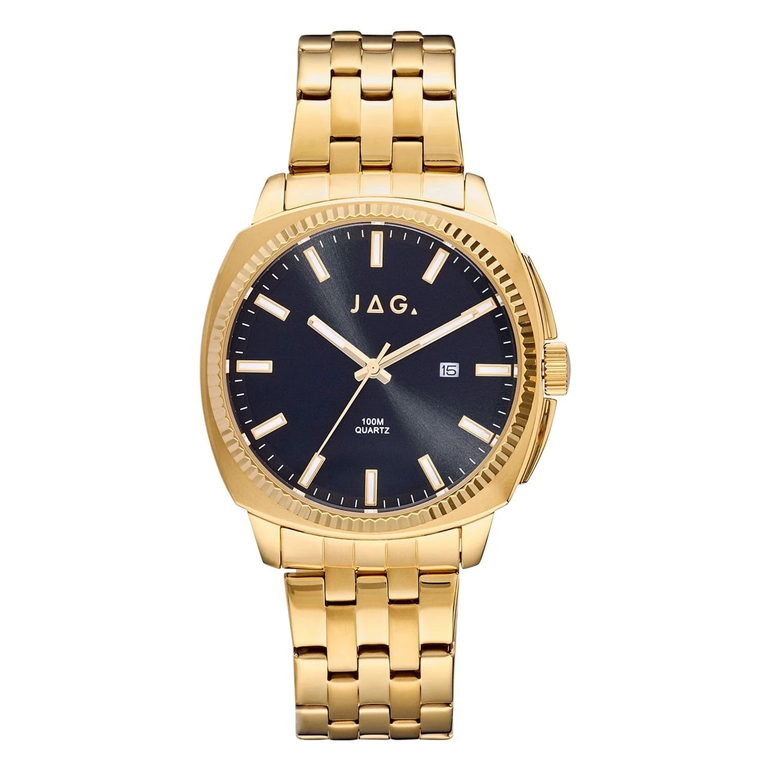 JAG LOGAN BLACK DIAL, GOLD BELT J2790A