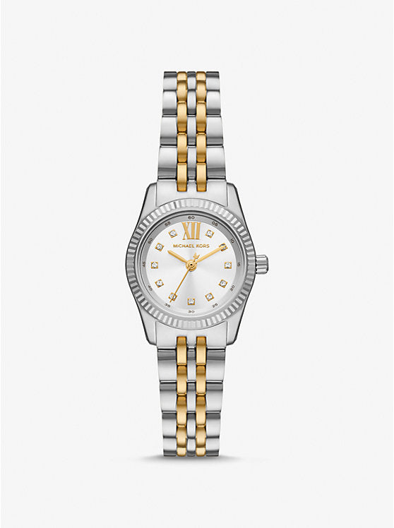 Michael Kors Petite Lexington Pavé Two-Tone Watch MK4740
