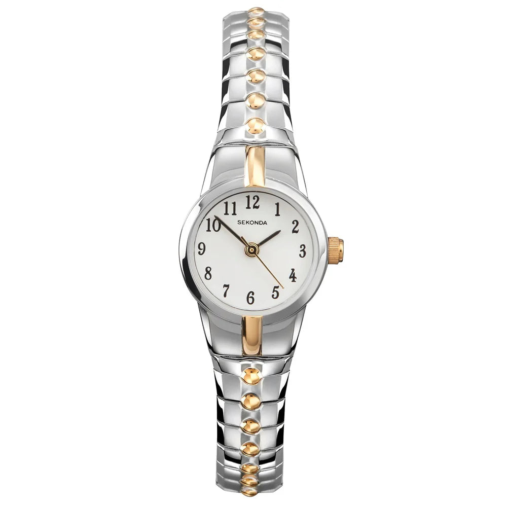 SEKONDA TWO TONE WHT DIAL 20MM SK4091