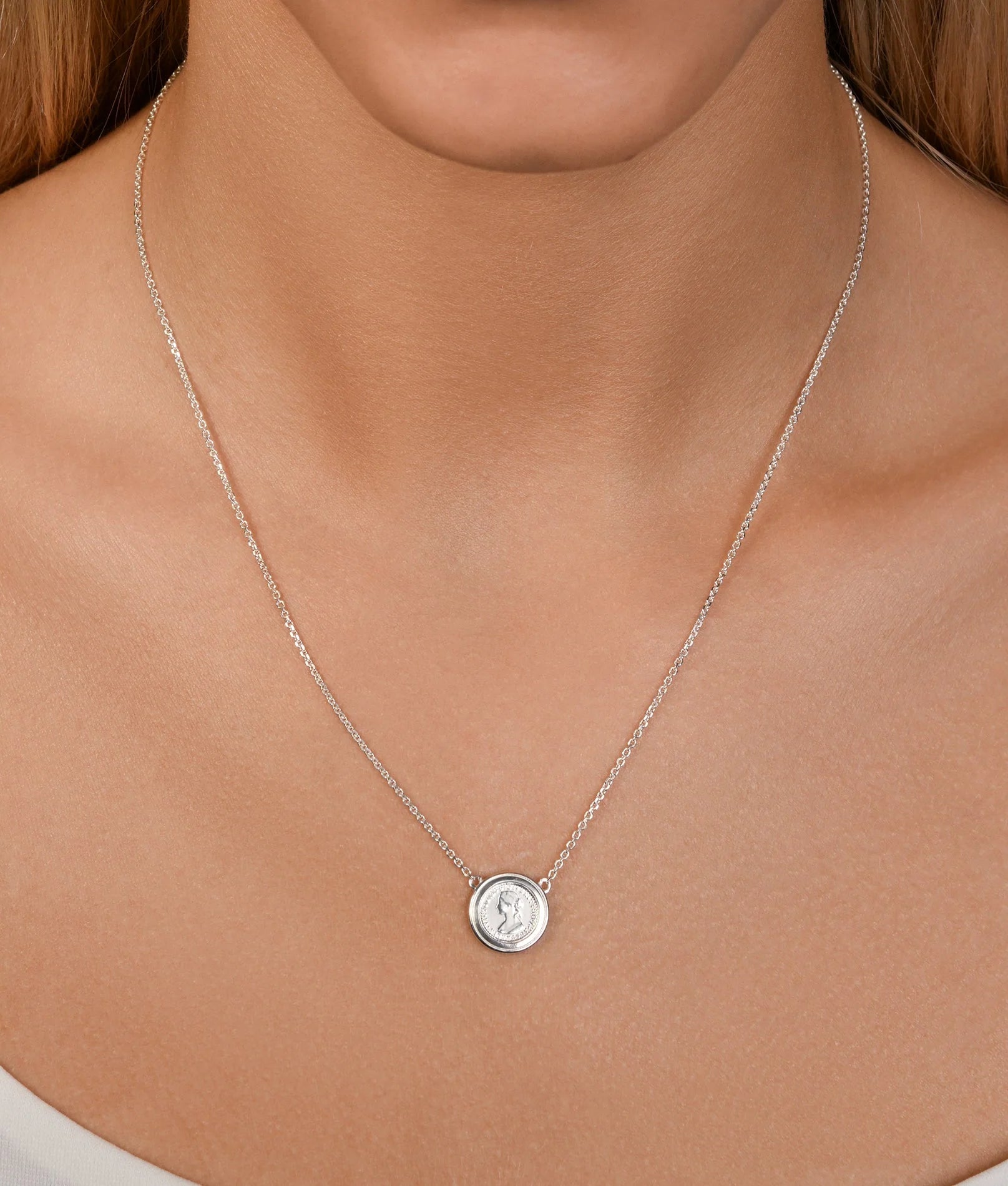 VT FIXED MICRO COIN NECKLACE