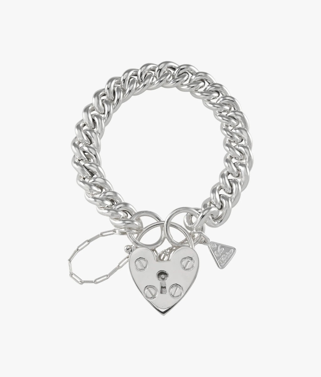 Von Treskow, Small Mama Heart Padlock Bracelet -  VTB338A