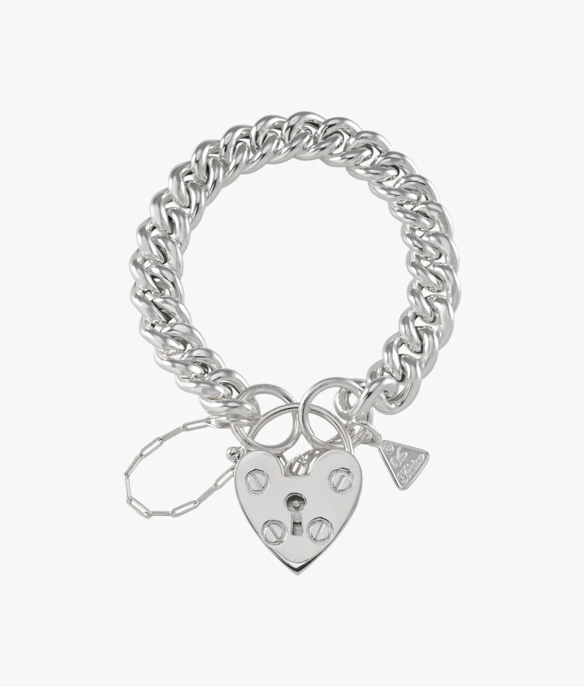 Von Treskow, Small Mama Heart Padlock Bracelet -  VTB338A