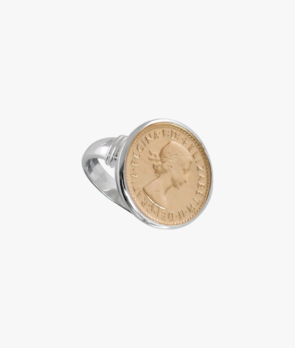 Von Treskow, Sixpence Coin Ring - VTR9A