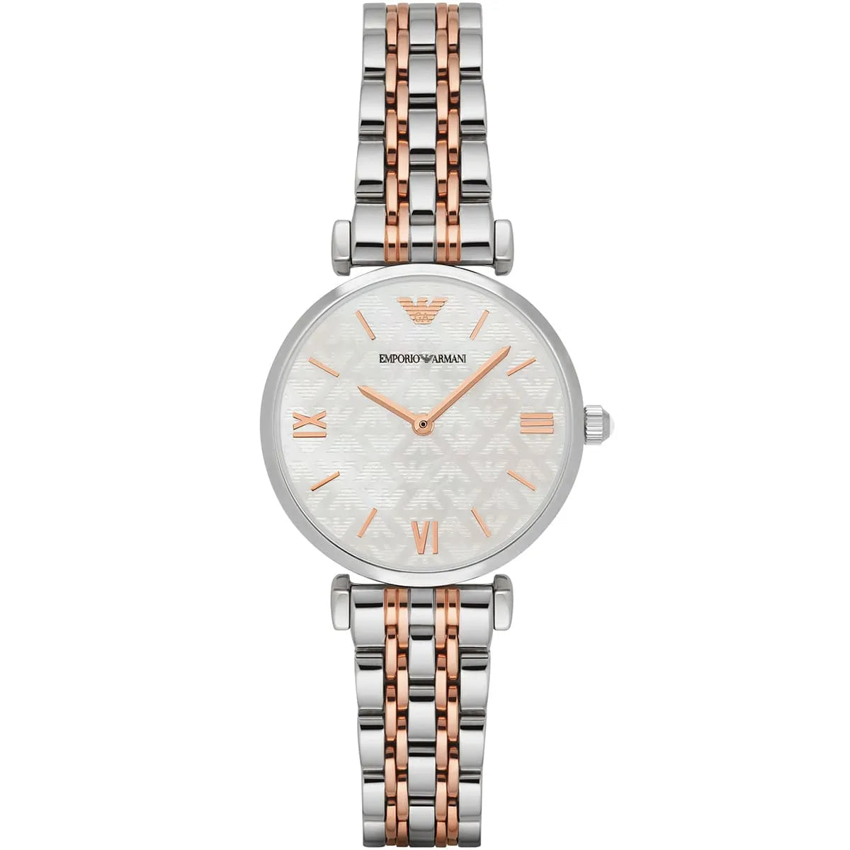 Emporio Armani Gianni T-Bar, White Dial Quartz Women’s Watch – AR1987