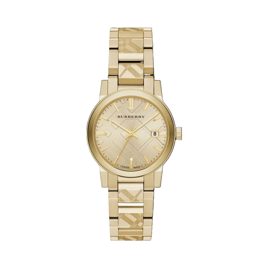 Burberry The City, Gold-Tone Stainless Steel Women's Watch – BU9145
