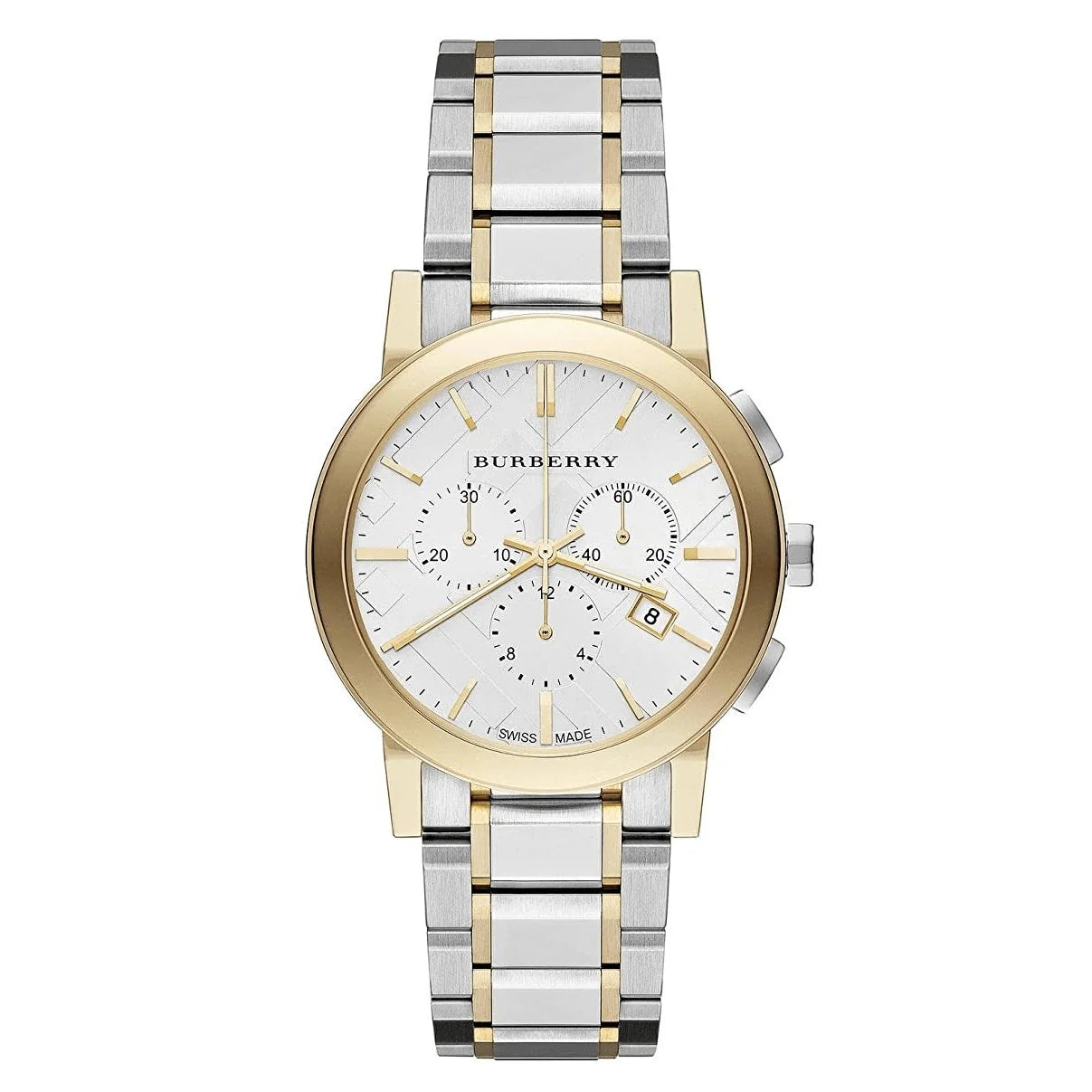 BURBERRY THE CITY, TWO-TONE CHRONOGRAPH UNISEX WATCH – BU9751