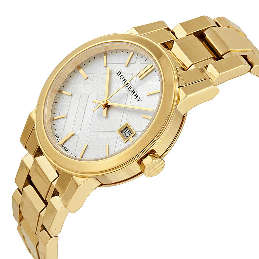 Burberry The City, Gold Dress Ladies Watch – BU9103