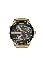 DIESEL BIG DADDY WATCH YELLOW LG RD BLK GOL BR DZ7333