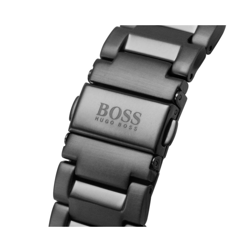 HUGO BOSS GLOBETROTTER, BLACK CHRONOGRAPH MENS WATCH - 1513825