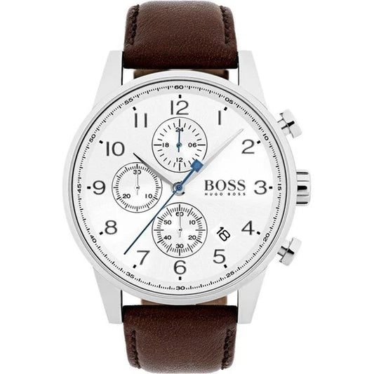 Hugo Boss Navigator, White Chronograph Men’s Watch – 1513495