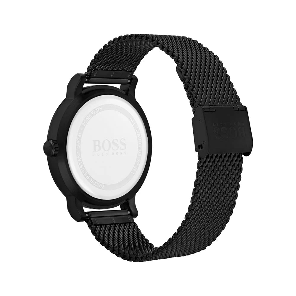 Hugo Boss Oxygen, All-Black Minimalist Men’s Watch – 1513636