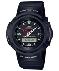 G-SHOCK DUO REVIVAL 200M WR BLK FACE WHT ACC BLK RESIN AW500E-1E