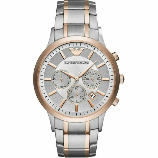 Emporio Armani Men's Chronograph Watch Renato Rose Gold AR11077