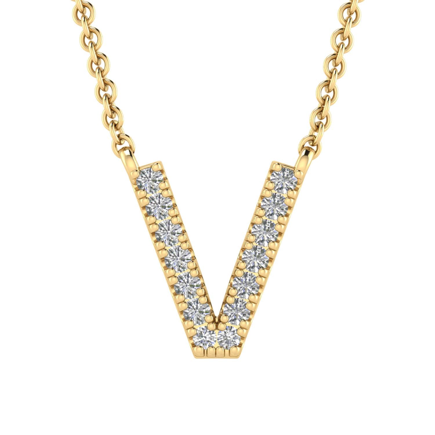 Eliana Diamond Initial Necklace