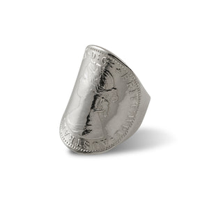 CURVED COIN RING