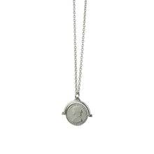 COIN FLIP NECKLACE WITH NAME CHAIN