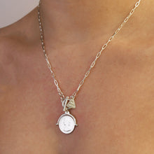 COIN FLIP NECKLACE WITH CLIP CHAIN