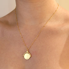 COIN FLIP NECKLACE WITH ROSARIO CHAIN