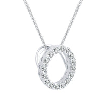 Circle of life diamond pendant