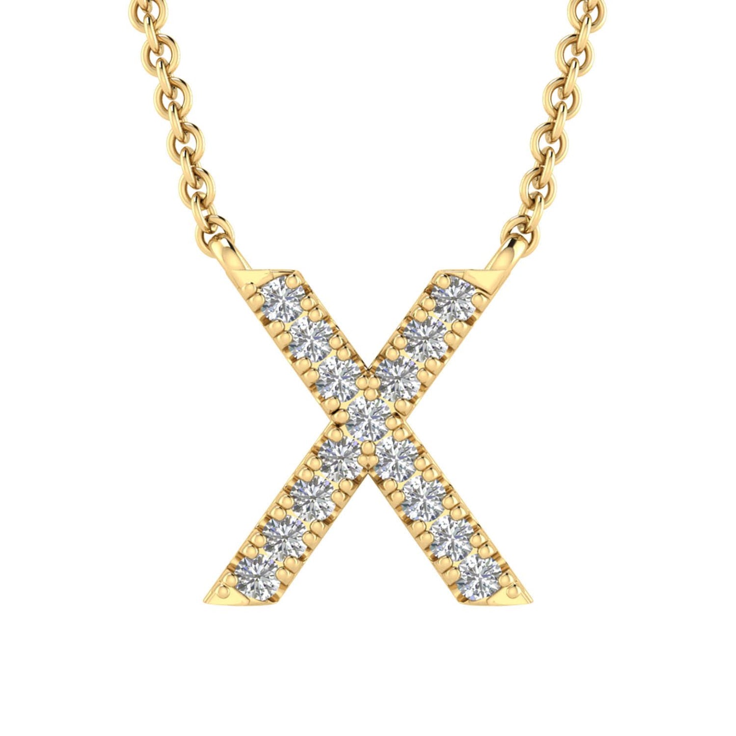 Eliana Diamond Initial Necklace
