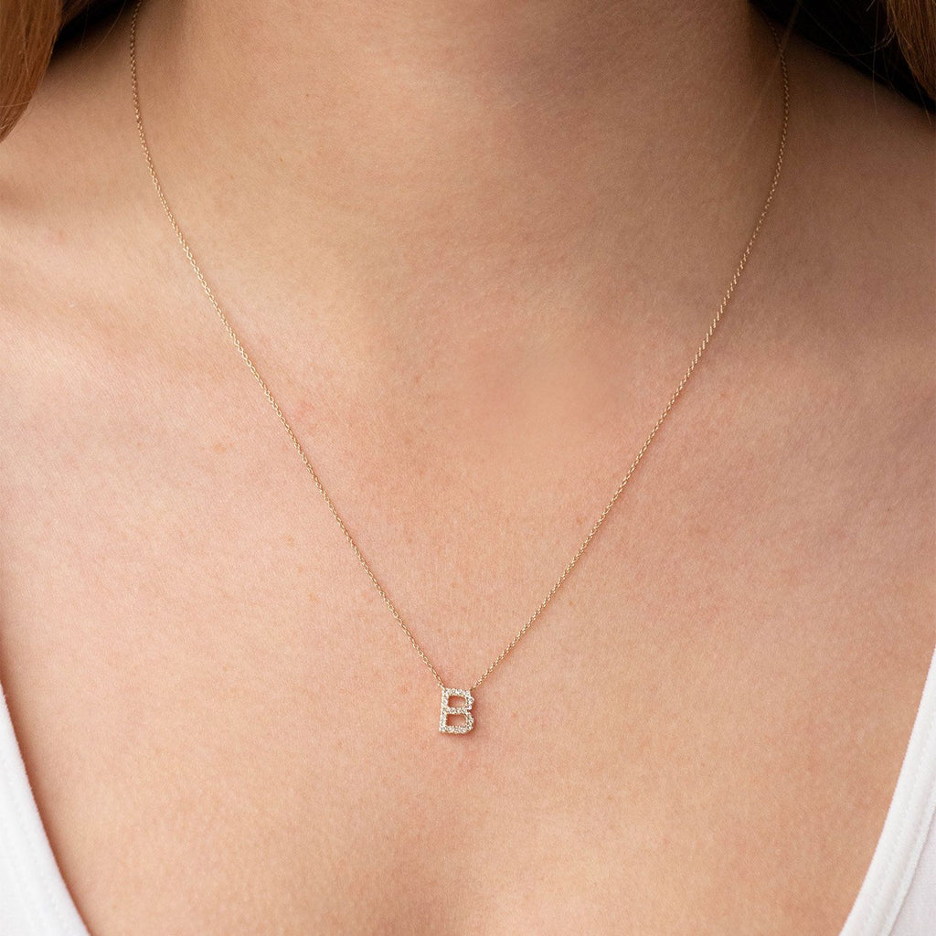 Eliana Diamond Initial Necklace