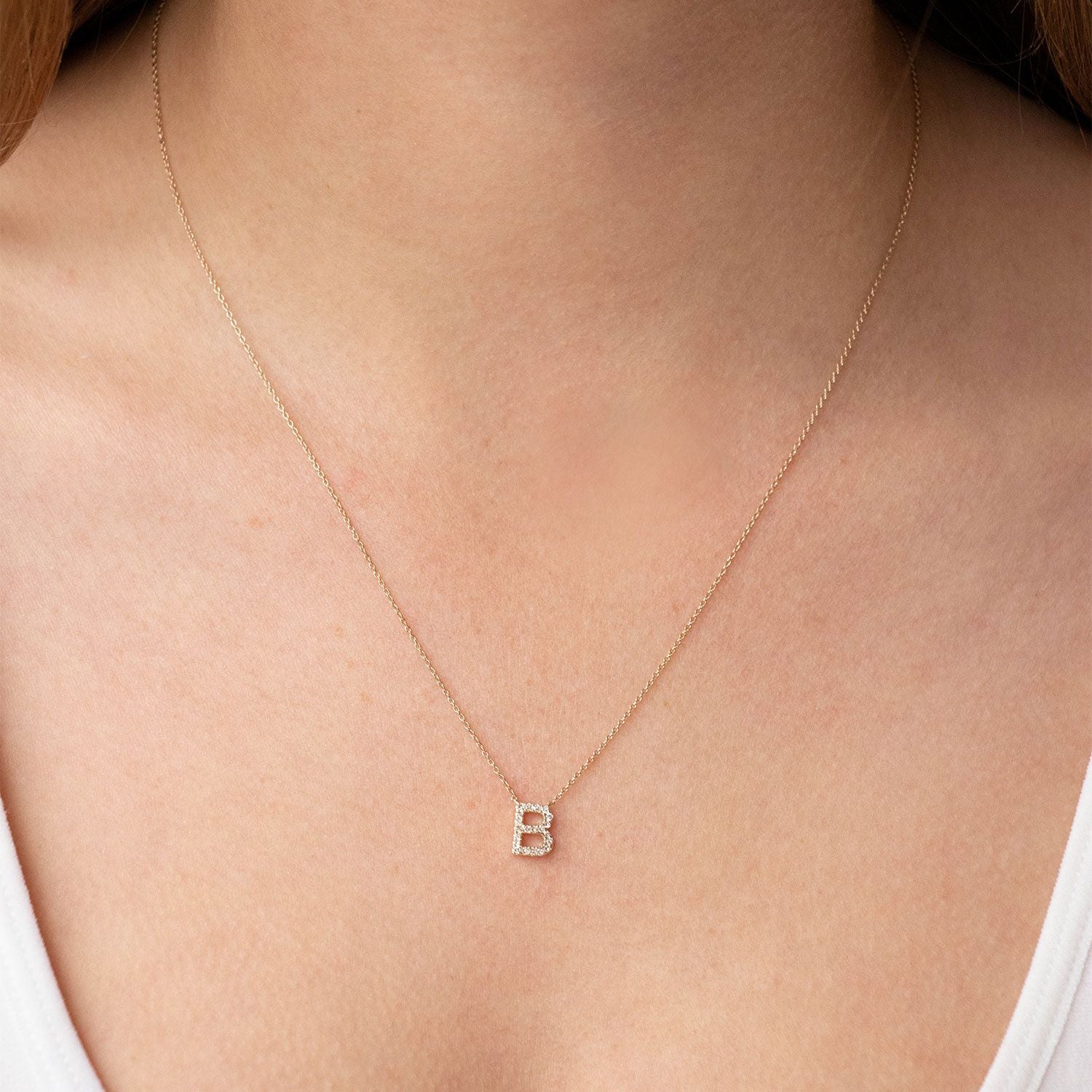 Eliana Diamond Initial Necklace