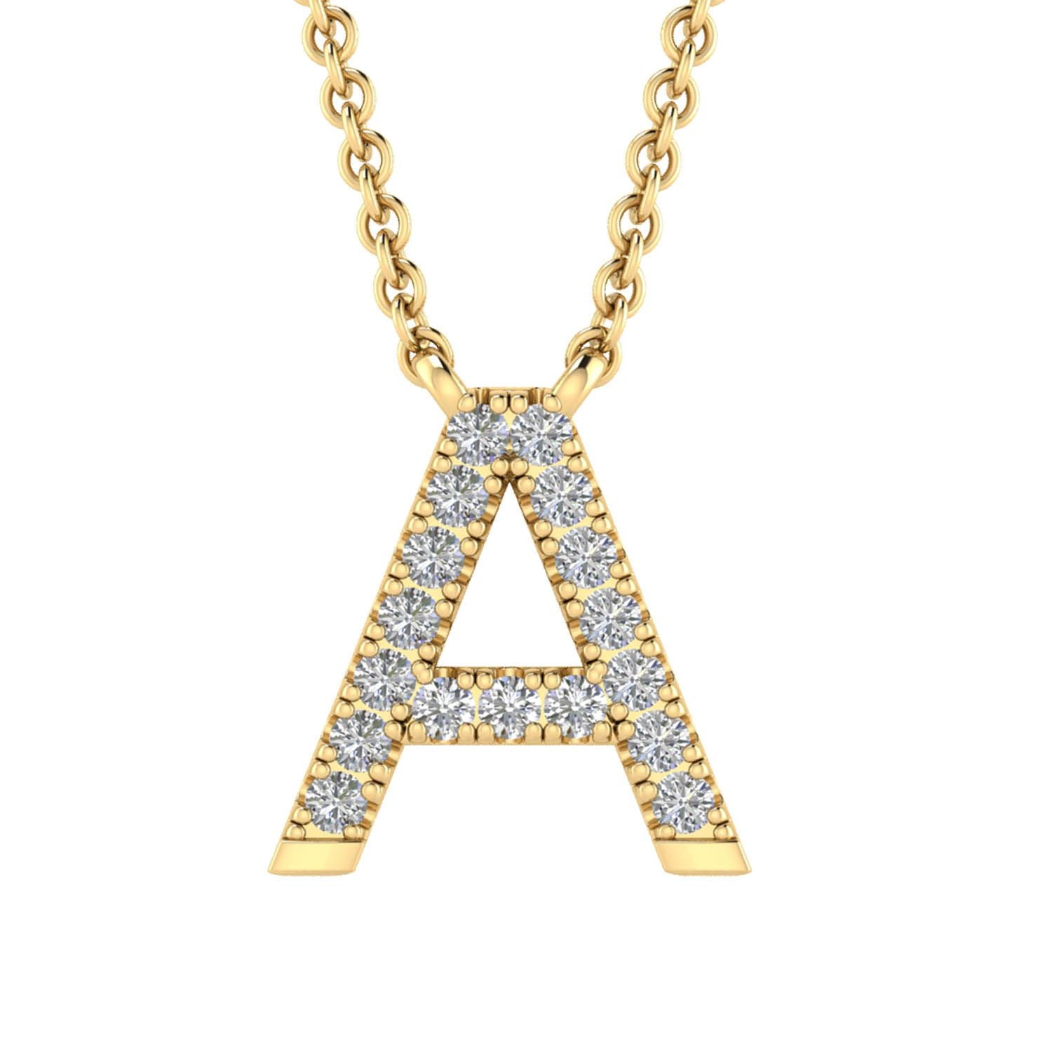 Eliana Diamond Initial Necklace