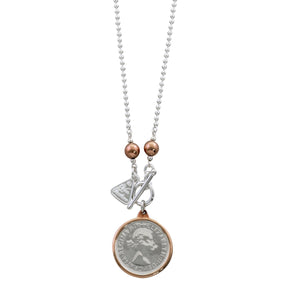 BALL CHAIN FLORIN NECKLACE