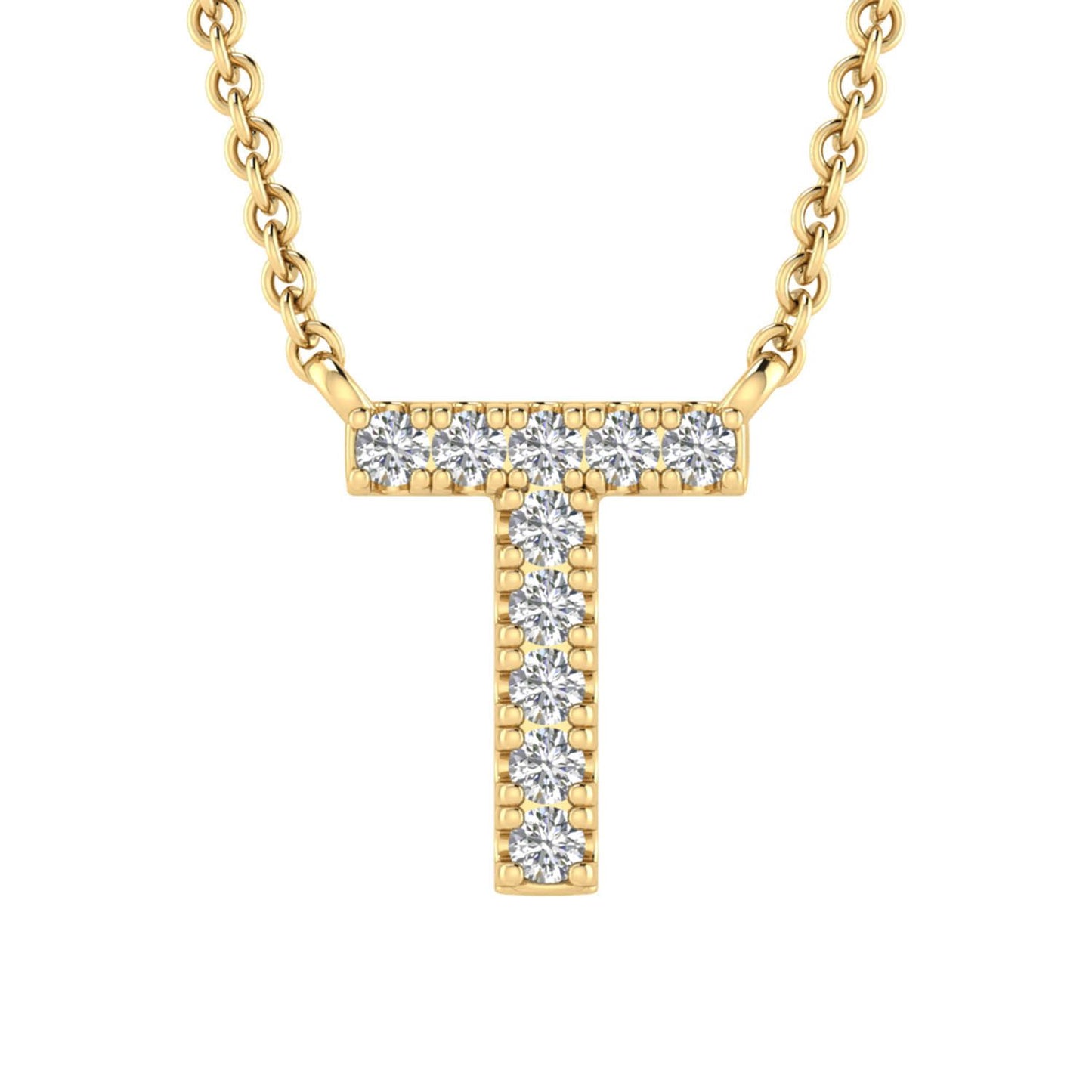 Eliana Diamond Initial Necklace