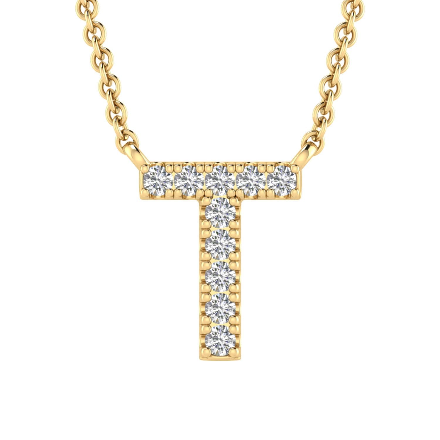 Eliana Diamond Initial Necklace