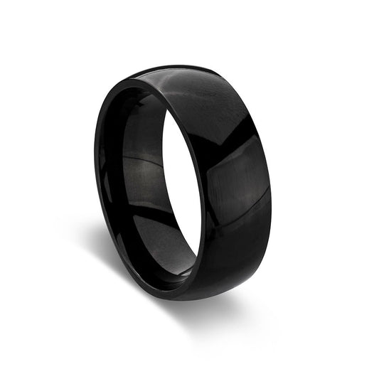 Nero Steel Mens Ring