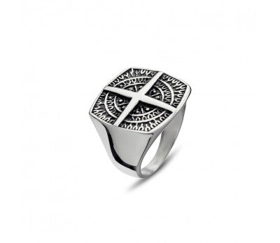 Nero Steel Mens Ring