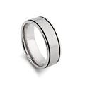 Nero Steel Mens Ring