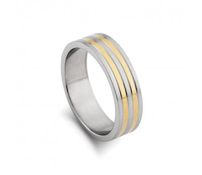 Nero Mens Steel Ring