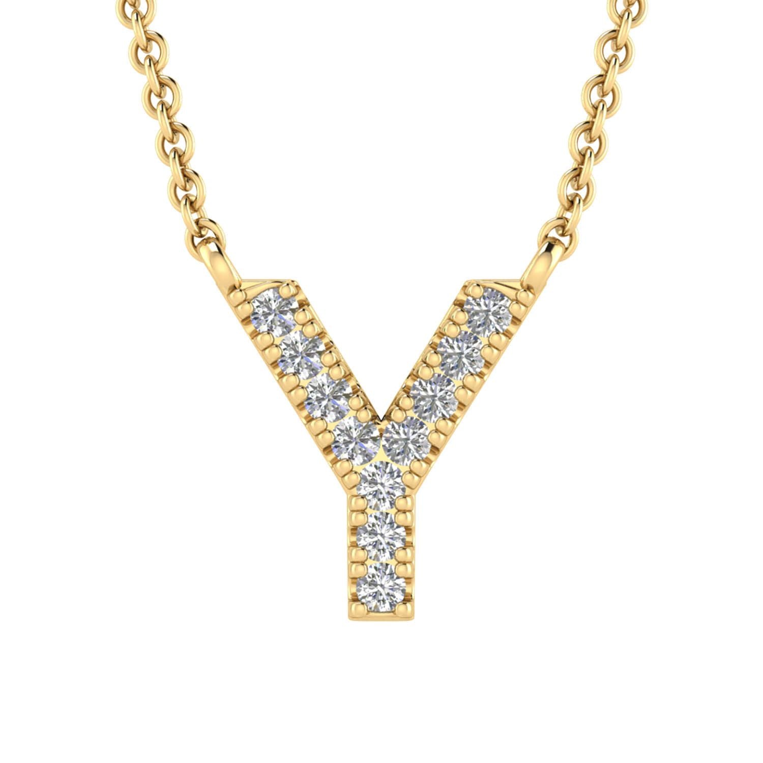 Eliana Diamond Initial Necklace