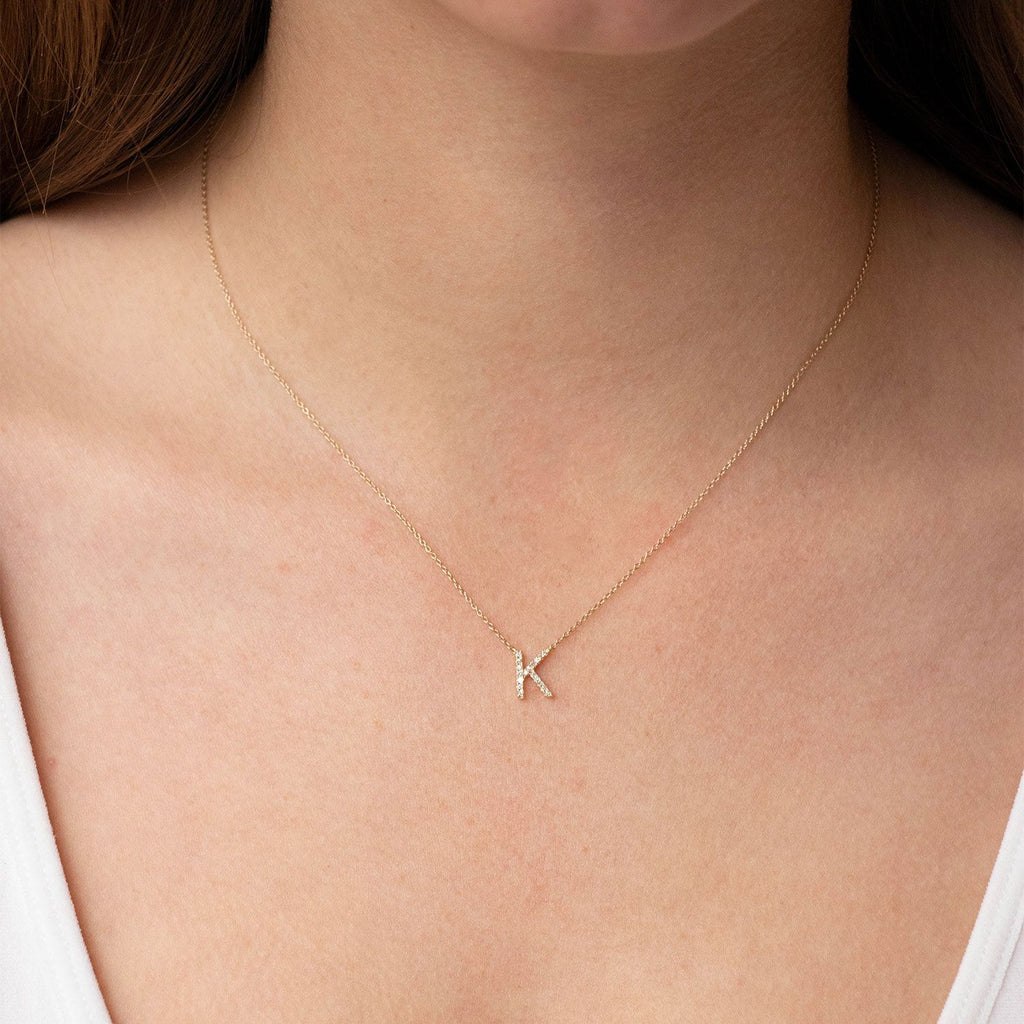 Eliana Diamond Initial Necklace
