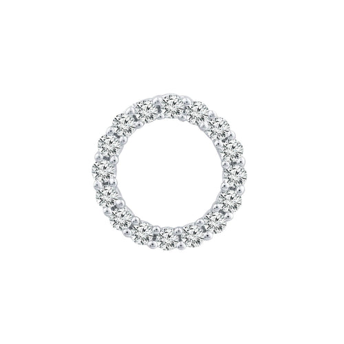 Circle of life diamond pendant