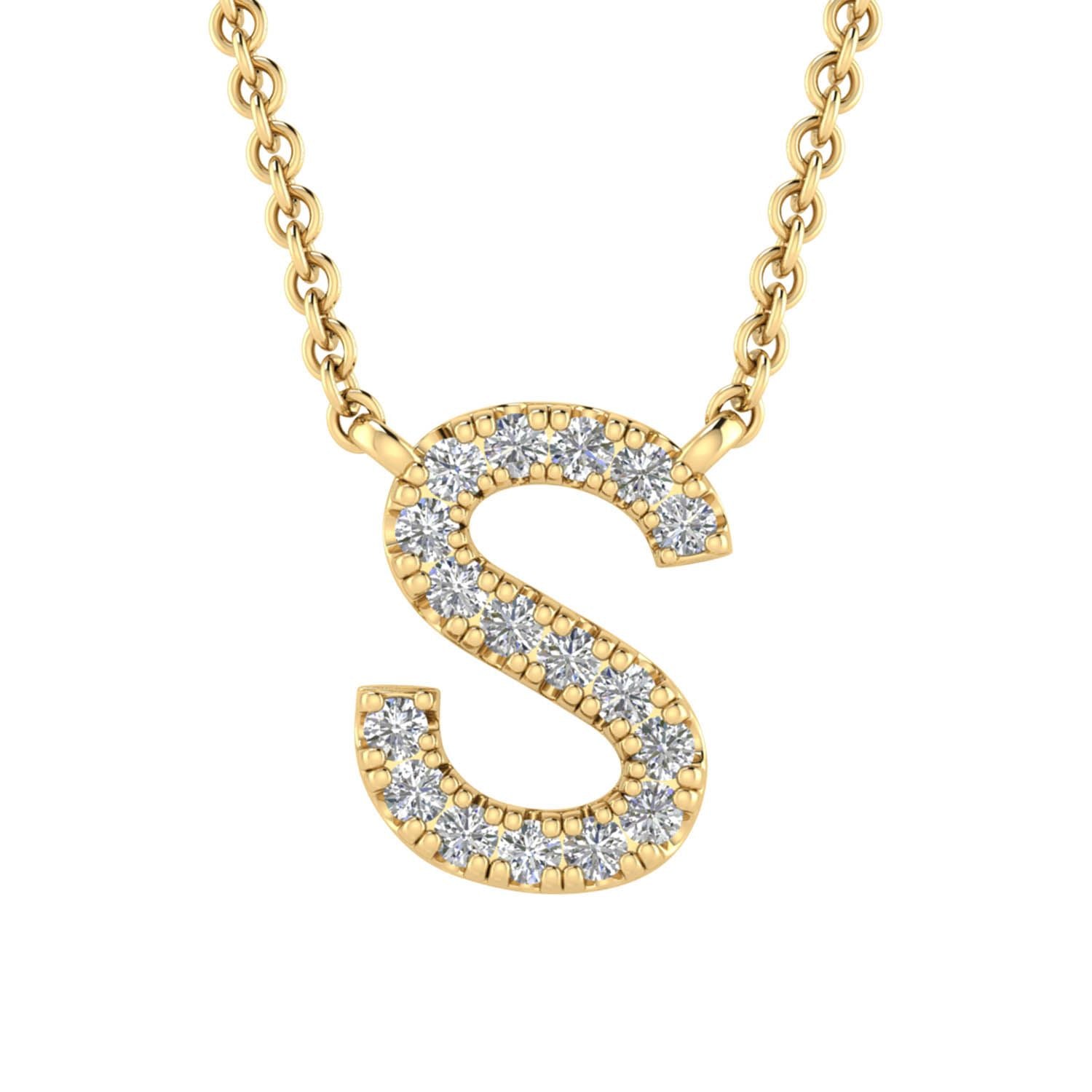 Eliana Diamond Initial Necklace